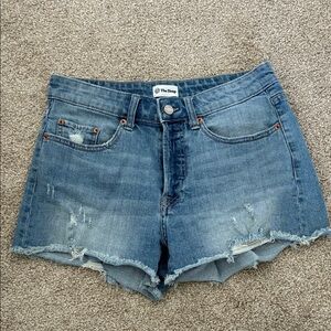 Women's Blue Denim Cutoff Shorts